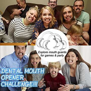 30-Pack Dental Cheek Retractor, Professional Autoclavable Mouth Opener Retractors, 100% BPA-Free, for Dentist, Teeth Whitening, Party, Mouthguard Challenge Game - Size M, Clear