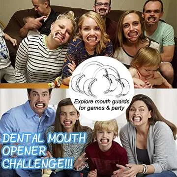 30-Pack Dental Cheek Retractor, Professional Autoclavable Mouth Opener Retractors, 100% BPA-Free, for Dentist, Teeth Whitening, Party, Mouthguard Challenge Game - Size M, Clear