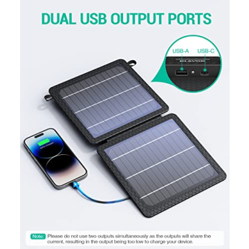 BLAVOR Portable Solar Charger 10W IPX4 Waterproof