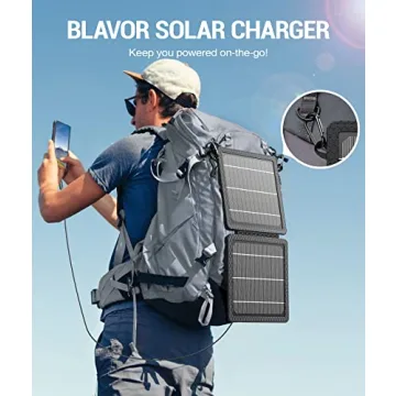 BLAVOR Portable Solar Charger 10W IPX4 Waterproof
