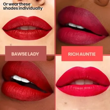 The Lip Bar Vegan Liquid Matte Lipstick Duo Kit - Long Lasting