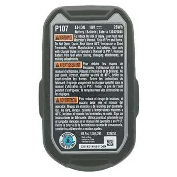 RYOBI P107 Compact Lithium Ion Battery for Tools