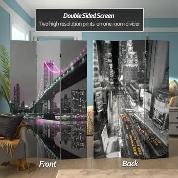New York Room Divider - Stylish 6ft Art Quality Privacy Screen