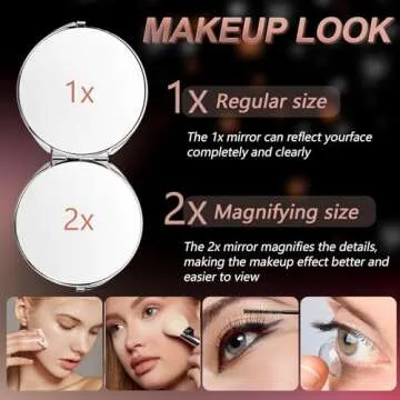 Vintage Metal Double-Sided Travel Mirror for Every Occasion