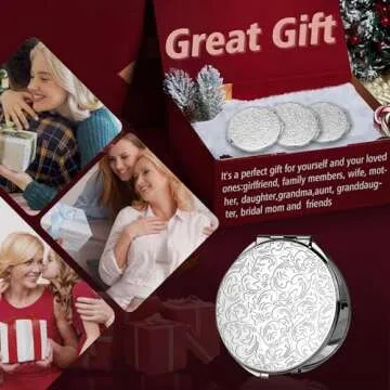 Vintage Metal Double-Sided Travel Mirror for Every Occasion