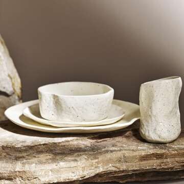 Stone by Mercer Project Modern 32-Piece Dinnerware Set