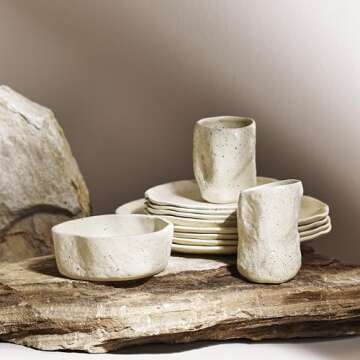 Stone by Mercer Project Modern 32-Piece Dinnerware Set