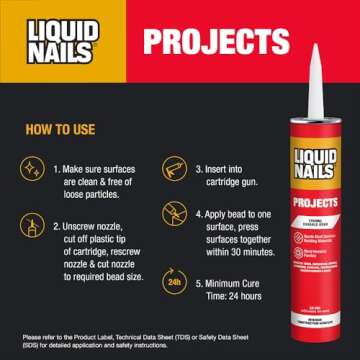 Liquid Nails 10 oz Interior Projects Latex Construction Adhesive Tan