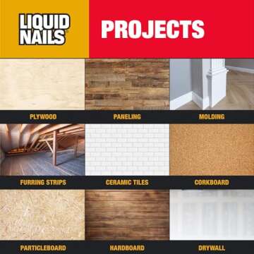 Liquid Nails 10 oz Interior Projects Latex Construction Adhesive Tan