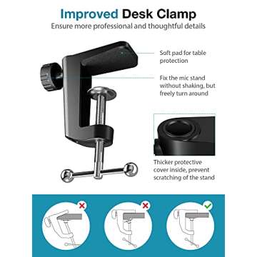 Adjustable InnoGear Microphone Stand for Blue Yeti