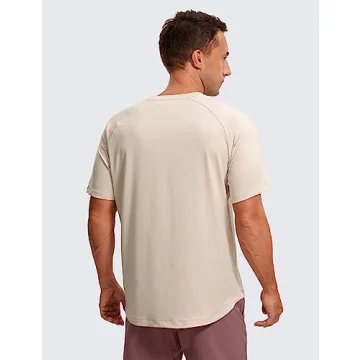 CRZ YOGA Men's Athletic T-Shirt - Lightweight & Moisture-Wicking