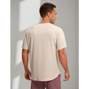 CRZ YOGA Men's Athletic T-Shirt - Lightweight & Moisture-Wicking