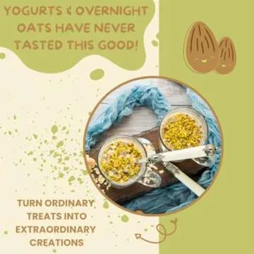 Alma Gourmet Sicilian Pistachio Topping Sauce Imported From Italy | Premium Quality Pistachio Topping Ideal For Ice Cream, Waffles, Pancakes, Crepes, Pastries, Cakes, Overnight Oats, Pistachio Latte | 17.6oz (500g) (Pack of 1)