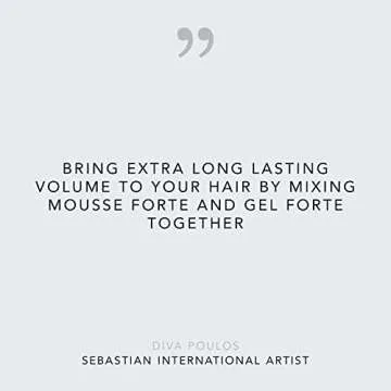 Sebastian Mousse Forte, Strong-Hold Mousse for Professional Hair Styling, 7 oz