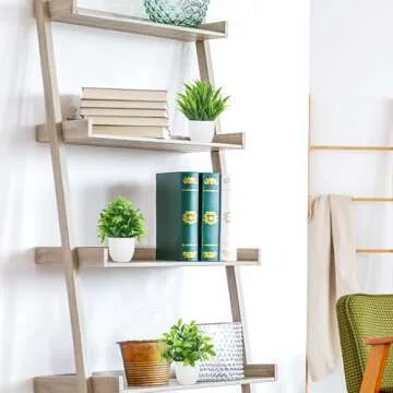 Miracliy 4 Pack Mini Fake Plants Artificial Potted Eucalyptus Faux Plants for Home Office Farmhouse Bathroom Table Shelf Decor Indoor