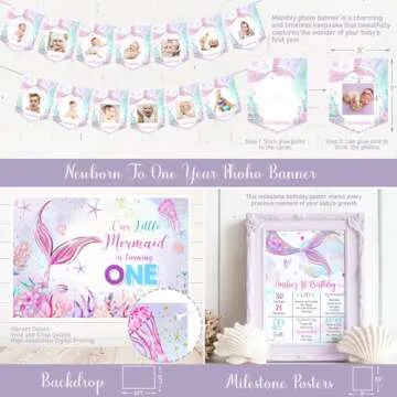 Mermaid 1st Birthday Decorations for Magical Celebrations