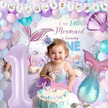 Mermaid 1st Birthday Decorations for Magical Celebrations