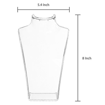 MyGift Acrylic Jewelry Display Stand for Necklaces & Earrings