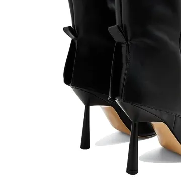 Chic Vertundy Women's Fold Over Boots - Size 11 Fashion Shoes