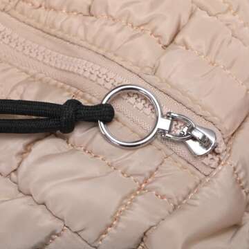 KBTYE Puffer Tote Bag for Women Large Quilted Crossbody Handbags Lightweight Shoulder Hobo bag Soft Puffy Bag Carryall（Khaki）