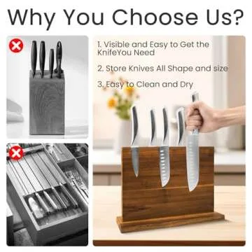 DAWNTREES Magnetic Knife Holder - Elegant Kitchen Organizer