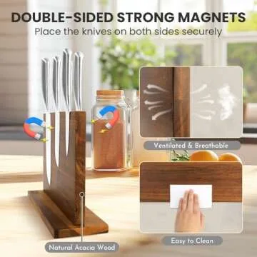 DAWNTREES Magnetic Knife Holder - Elegant Kitchen Organizer