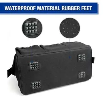 WORKPRO 18-inch Close Top Wide Mouth Storage Tool Bag with Adjustable Shoulder Strap, Sturdy Bottom