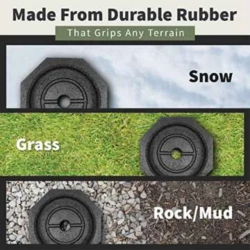 SnapPad Prime (4-Pack) | Four-Point RV Leveling Blocks Featuring 10" Round Jack Feet | Adds 316% Additional Surface Area, 8.9 lbs. Per Pad & 13.25" Width | Must-Have Camper Leveling Blocks