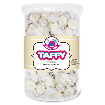 Fairtime Taffy Bulk White Candy for Candy Buffets, Vanilla Taffy, Vanilla Candy, Bulk Candy, Pinata ...