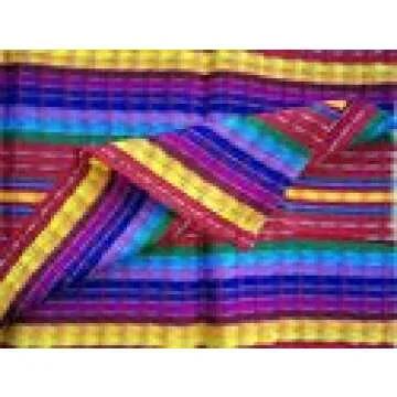 Short Headwrap Scarf Hair Tie Hand Woven Cloth Non-Slipping Breathable Red