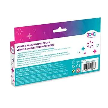 3C4G Color Changing Nail Polish Set for Girls & Teens - 5 Magical, Non-Toxic Colors That Transform, Safe & Fun Nail Polish Kit for Ages 8+ Perfect for Parties, Gifts, & DIY Manicures Make It Real