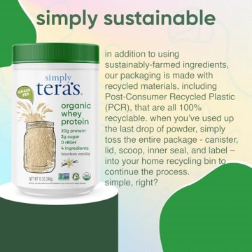 Simply Tera's Organic Whey Protein Powder - Vanilla Flavor