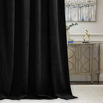 Luxury Black Velvet Blackout Curtains for Any Room