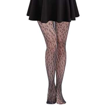 SurBepo Fishnet Hollow Out Warm Stockings Tights For Women - Chic & Versatile