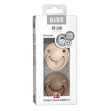 BIBS De Lux Pacifiers - Stylish & BPA-Free Baby Soothers
