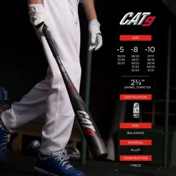 Marucci CAT9 -10 USSSA Baseball Bat With Massive Sweet Spot