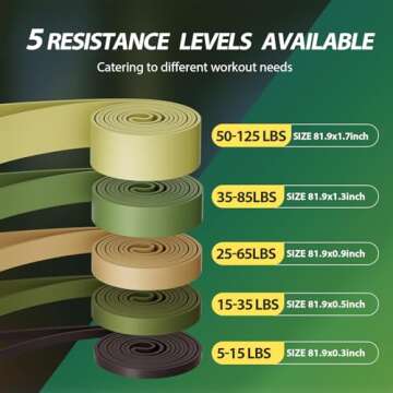 LEEKEY Resistance Bands, Exercise Bands Pull Up Assist Bands - Workout Bands Set - Mobility Band Pow...