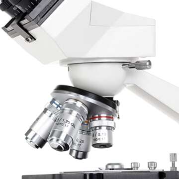 OMAX - 40X-2000X Lab Trinocular Biological Compound LED Microscope with Double Layer Mechanical Stage - M83ES