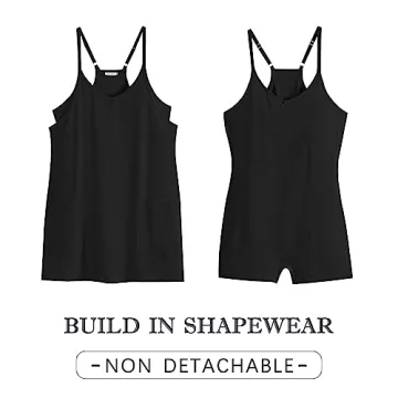 Caracilia Womens Summer Mini Dress 2025 Casual Sleeveless Built in Shapewear Sundress Trendy Short Tennis Athletic Outfits Black Small