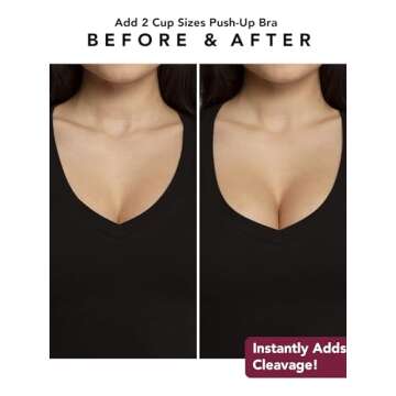 Smart & Sexy womens Add 2 Cup Sizes Push-up Bra, White, 32A US