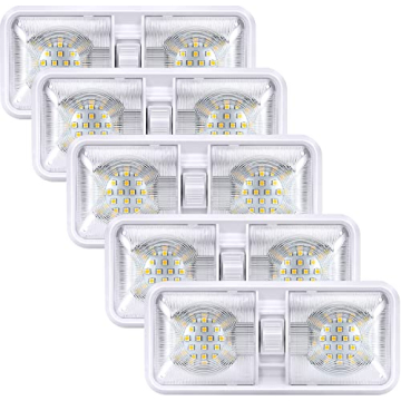 Kohree RV Lights Interior, Upgrade 800 Lumens RV LED Ceiling Lights, 12V RV Lights Fixture with ON/O...