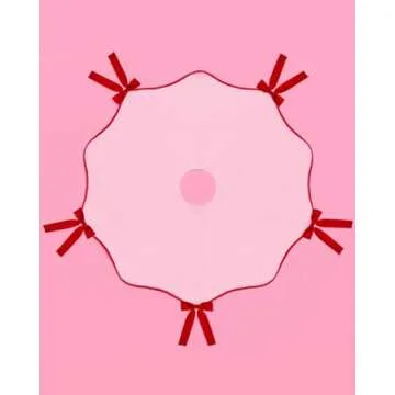 xo Fetti Pink Christmas Tree Skirt - Holiday Cheer Decor