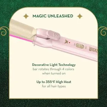 Magical 1-Inch Wicked Glinda Curling Iron for Perfect Curls