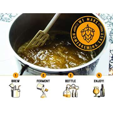Craft A Brew - Hefeweizen - Beer Making Kit - Make Your Own Craft Beer - Complete Equipment and Supplies - Starter Home Brewing Kit - 1 Gallon