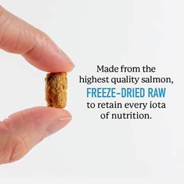 Dr. Harvey's Wild Alaskan Salmon Bites - Freeze Dried Dog Training Treats with Salmon Meat for Dogs - 7 Ounces