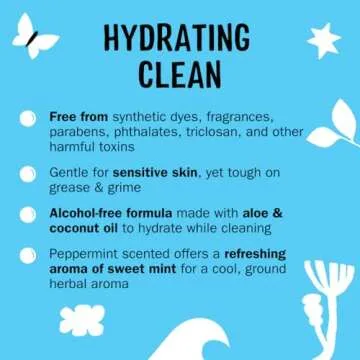 Molly's Suds Foaming Hand Soap - Made with Aloe and Coconut Oil | Moisturizing Hand Wash | Clean Ingredients, Infused with Essential Oils | Peppermint - 8.25 Oz (Pack of 3)