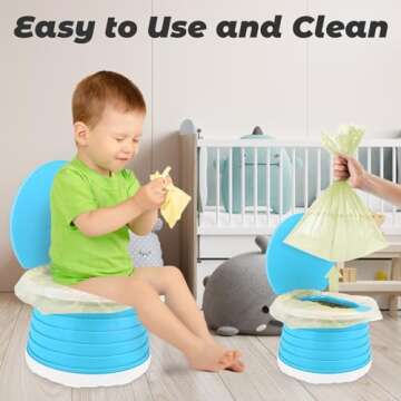 Portable Toddler Potty - Travel-Friendly & Compact