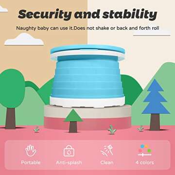Portable Toddler Potty - Travel-Friendly & Compact