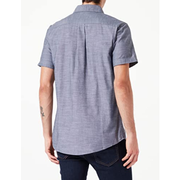 Stylish Amazon Essentials Men’s Short-Sleeve Chambray Shirt