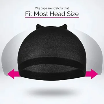 FANDAMEI Wig Caps - Elastic Nylon Stocking Caps for Women